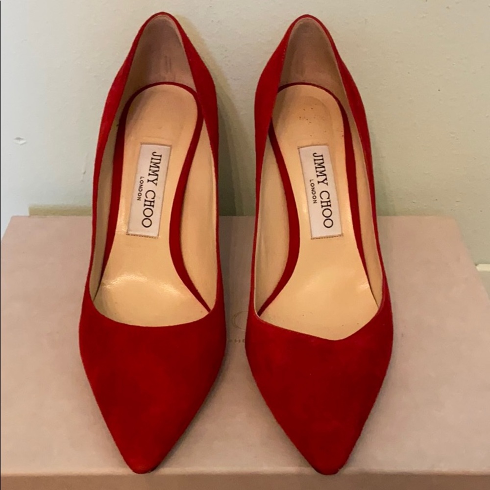 Suede Jimmy Choo Pumps